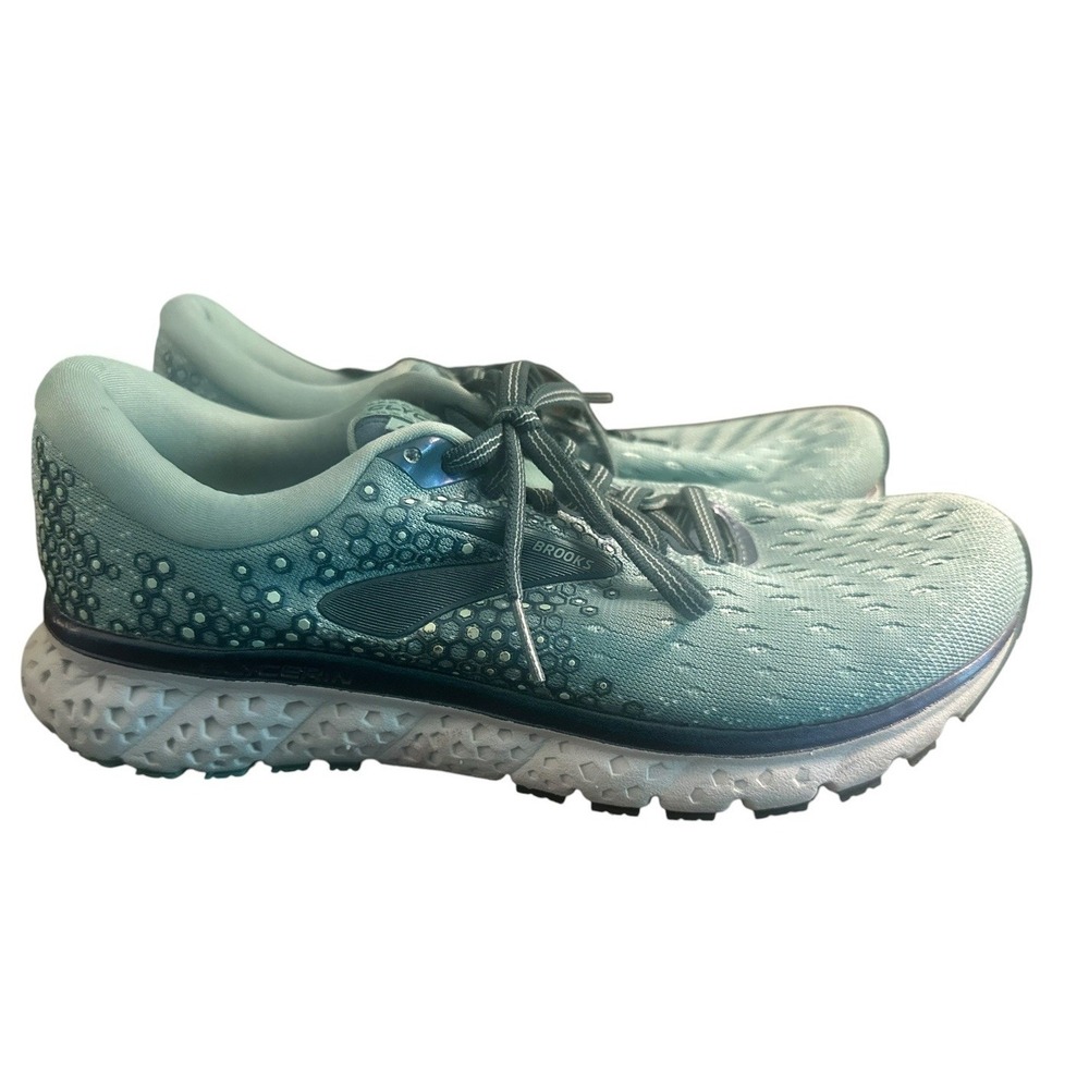 Brooks Glycerin 17 Shoes Womens Sz 8 Green Running Sneakers 1202831B327 Aqua
